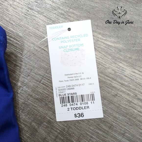 Outdoor Oasis One Piece Swimsuit Size 2 Toddler - Picture 2 of 3